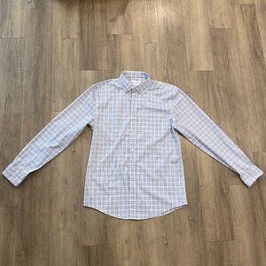 Ministry of Supply Aero Button-Down Shirt - Blue Dot Matrix (Men's M